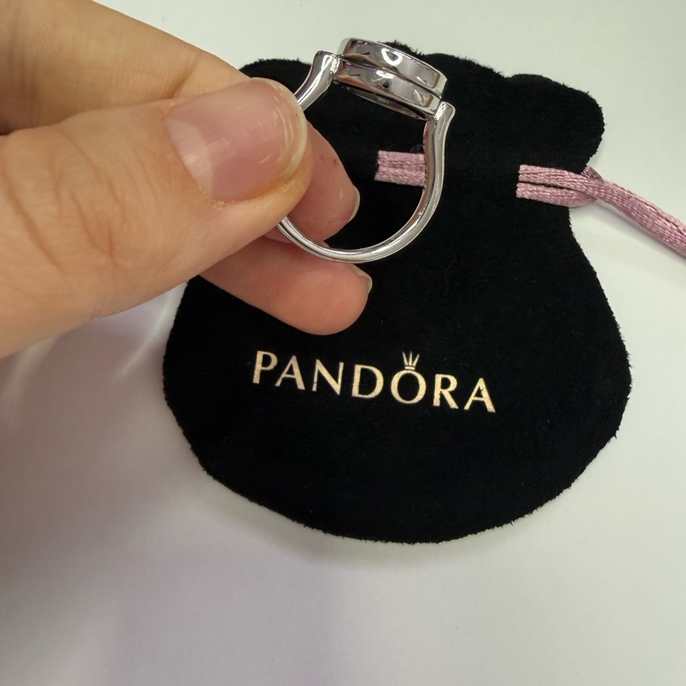Pandora Silver Floating Locket Ring - image 4